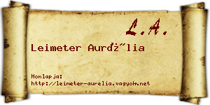 Leimeter Aurélia névjegykártya